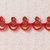 Websters Pages - Designer Ribbon - Drop Scallop Red - 25 Yards