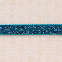 Websters Pages - Designer Ribbon - Velvet Royal Blue Sparkle - 25 Yards