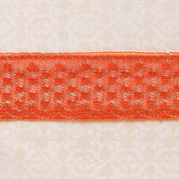 Websters Pages - Designer Ribbon - Petite Lace Salmon - 25 Yards
