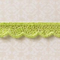 Websters Pages - Designer Ribbon - Green Scallop - 25 Yards