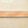 Websters Pages - New Beginnings Collection - Designer Ribbon - Orange and Pink Polka - 25 Yards