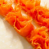 Websters Pages - Bloomers - Flower and Trim Ribbons - Orange Kiss - 7.5 Yards