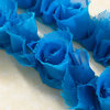 Websters Pages - Bloomers - Flower and Trim Ribbons - Beach Blue - 7.5 Yards