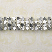 Websters Pages - Designer Ribbon - Silver Chain - 1.6 Yards
