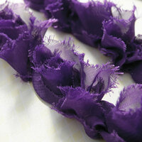 Websters Pages - Bloomers - Flower and Trim Ribbons - Purple