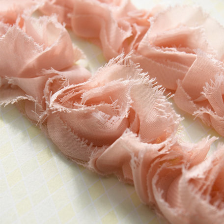 Websters Pages - Bloomers - Flower and Trim Ribbons - Pink