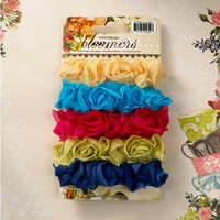 Websters Pages - Bloomers - Flower and Trim Ribbons - Assorted Three