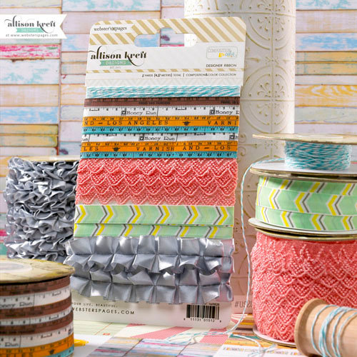 Websters Pages - Composition and Color Collection - Designer Trim and Ribbon