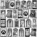 Websters Pages - Royal Christmas Collection - 12 x 12 Transparency - Holiday Windows
