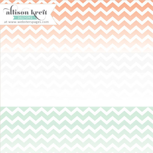 Websters Pages - Hello World Collection - 12 x 12 Transparency - Chevron - Multi
