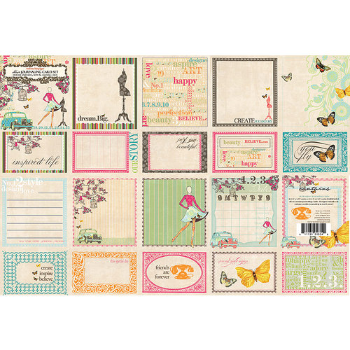 Websters Pages - Trendsetter Collection - Deluxe Journaling Cards