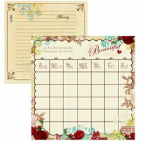 Websters Pages - Designer Calendars Collection - 12 x 12 Double Sided Paper - Hello Beautiful Calendar, CLEARANCE