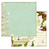 Websters Pages - Winter's Wings Collection - Christmas - 12 x 12 Double Sided Paper - Snow Tips, BRAND NEW