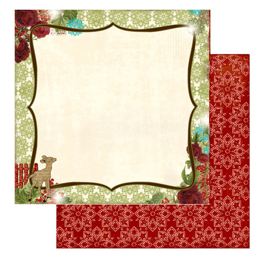Websters Pages - Home for the Holidays Collection - Christmas - 12 x 12 Double Sided Paper - Wish Upon a Star