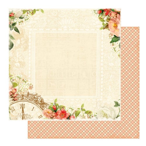 Websters Pages - Lullaby Lane Collection - 12 x 12 Double Sided Paper - In Due Time
