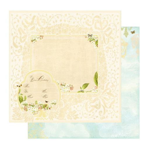 Websters Pages - Lullaby Lane Collection - 12 x 12 Double Sided Paper - The Arrival