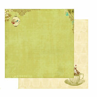 Websters Pages - Garden Gala Collection - 12 x 12 Double Sided Paper - Tea Time, CLEARANCE