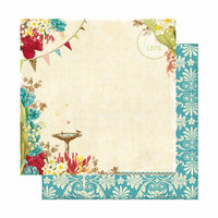 Websters Pages - Garden Gala Collection - 12 x 12 Double Sided Paper - Celebrate Life