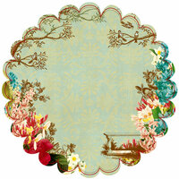 Websters Pages - Garden Gala Collection - 12 x 12 Die Cut Paper - Garden Gala