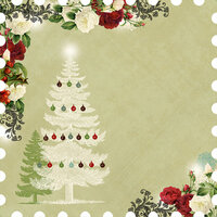 Websters Pages - Waiting for Santa Collection - Christmas - 12 x 12 Die Cut Paper - Santa
