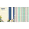 Websters Pages - Yacht Club Collection - 12 x 12 Double Sided Paper - Captain's Notes