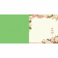 Websters Pages - Let's Celebrate Collection - 12 x 12 Double Sided Paper - Garden Party