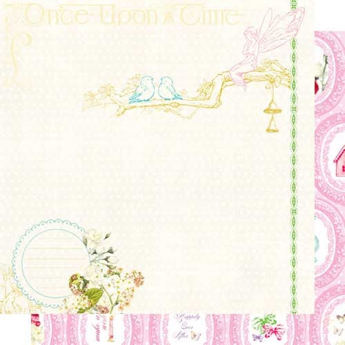 Websters Pages - Winter Fairy Tales Collection - 12 x 12 Double Sided Paper - Once Upon a Time