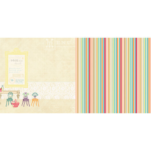 Websters Pages - Sunday Picnic Collection - 12 x 12 Double Sided Paper - Sunday Gathering
