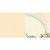 Websters Pages - Sunday Picnic Collection - 12 x 12 Double Sided Paper - Rainbow Sky