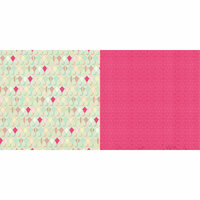 Websters Pages - Sunday Picnic Collection - 12 x 12 Double Sided Paper - Kite Tails