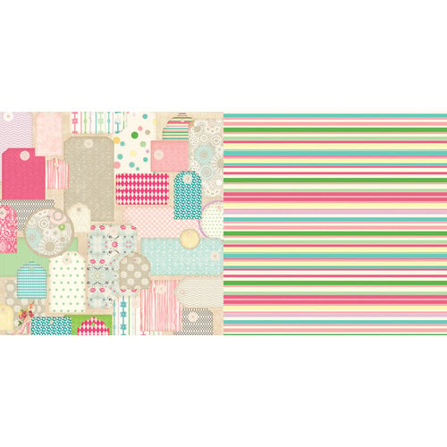 Websters Pages - Girl Land Collection - 12 x 12 Double Sided Paper - Retail Therapy