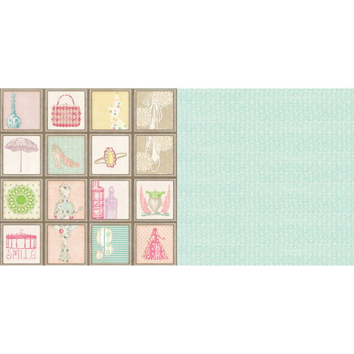 Websters Pages - Girl Land Collection - 12 x 12 Double Sided Paper - Favorite Things