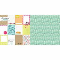 Websters Pages - Sweet Notes Collection - 12 x 12 Double Sided Paper - Sweet Sentiments