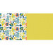 Websters Pages - Adrienne Looman - Citrus Squeeze Collection - 12 x 12 Double Sided Paper - Lemon Zest
