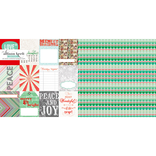 Websters Pages - Its Christmas Collection - 12 x 12 Double Sided Paper - From Me to You
