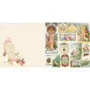 Websters Pages - Postcards from Paris II Collection - 12 x 12 Double Sided Paper - Mademoiselle
