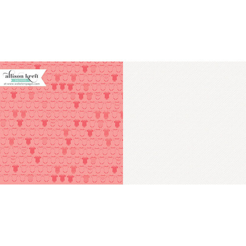 Websters Pages - Hello World Collection - 12 x 12 Double Sided Paper - Powder Fresh