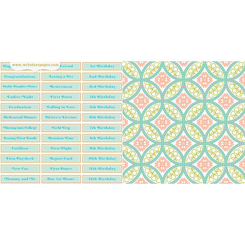 Websters Pages - Party Time - 12 x 12 Double Sided Paper - Whats the Occasion