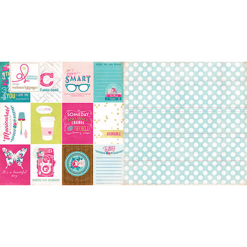 Websters Pages - Sweet Routine Collection - 12 x 12 Double Sided Paper - Around The House