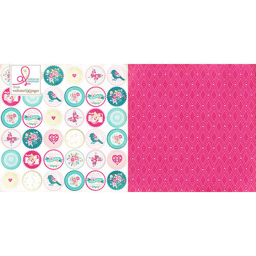 Websters Pages - Sweet Routine Collection - 12 x 12 Double Sided Paper - Peace and Friendship