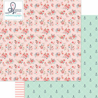 Websters Pages - Ocean Melody Collection - 12 x 12 Double Sided Paper - Sea Breeze