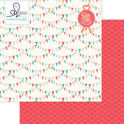 Websters Pages - Ocean Melody Collection - 12 x 12 Double Sided Paper - Clambake