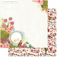 Websters Pages - Nest Collection - 12 x 12 Double Sided Paper - The Nest