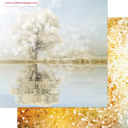 Websters Pages - All That Glitters Collection - Christmas - 12 x 12 Double Sided Paper - Reflect