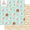 Websters Pages - Gingerbread Village Collection - Christmas - 12 x 12 Double Sided Paper - The Village