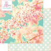 Websters Pages - Beautiful Chic Collection - 12 x 12 Double Sided Paper - Cherry Blossoms