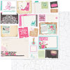 Websters Pages - Beautiful Chic Collection - 12 x 12 Double Sided Paper - Clippings