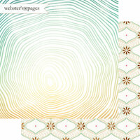 Websters Pages - Dream in Color Collection - 12 x 12 Double Sided Paper - Nature's Beauty
