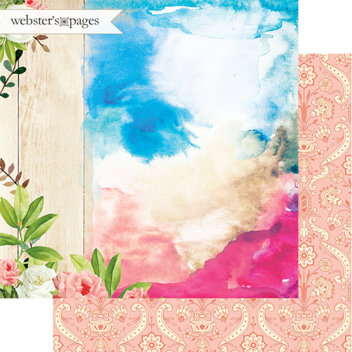 Websters Pages - Dream in Color Collection - 12 x 12 Double Sided Paper - Dreaming