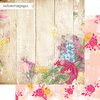Websters Pages - Dream in Color Collection - 12 x 12 Double Sided Paper - Life's Garden